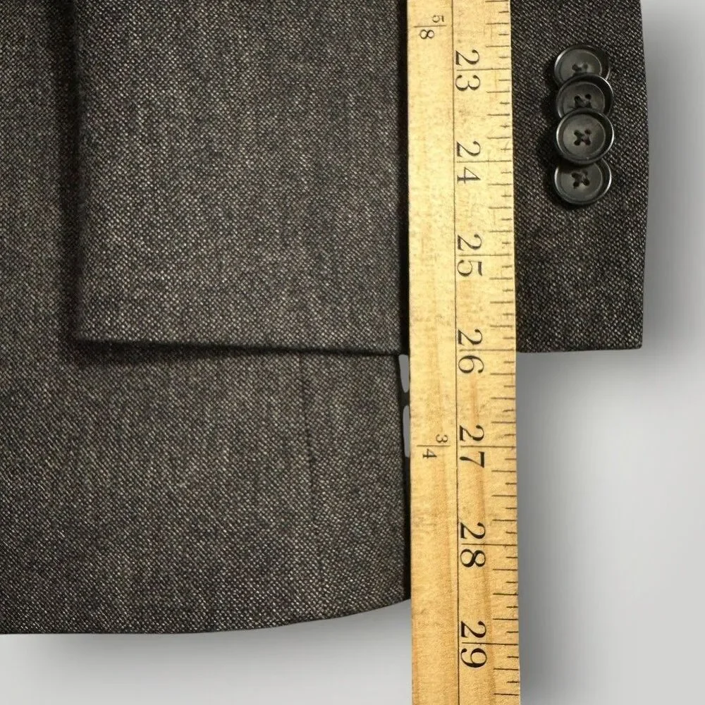 KENNETH COLE Mens Blazer 44L Sport Coat Two Button Suit Jacket Wool/Cotton